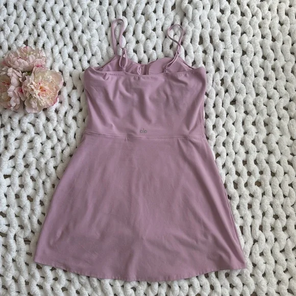 Alo Courtside Tennis Dress Pink Size L - Picture 4 of 9